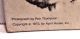1973 Ron Thompson kitschy CAT Photo 11 X 14.5 Stand-up on heavy Cardboard