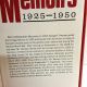 Memoirs 1925 - 1950 George F. Kennan WW2 Ambassador 1967 HBDJ BCE BOMC 