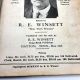 1931 Latter Rain Revival Pentecostal Songbook R. E. WINSETT Win With Winsett