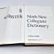 Webster’s Ninth New Collegiate Dictionary 1983 Hardback With Thumb Index Tabs