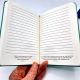 Faith Hope Love ECCOLO Turquoise Leather Scripture Journal and Built in Pen