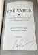 One Nation: What We Can All Do to Save America's Future, by Ben Carson, MD, with Candy Carson - HAND SIGNED