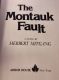 The Montauk Fault: A Novel, by Herbert Mitgang 1981 First Edition HBDJ