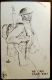 Postcard: American Doughboys, Marshall Davis, Sketch Artist - WW1 - 