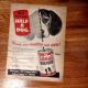 1955 - 9.25 X 12 - IDEAL Dog Food from Wilson & Co. Tear Sheet Ad - BRIGHT COLORS