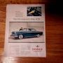 1955 - 9.25 X 12 - 55 Dodge Cars Automobile Tear Sheet ad Custom Royal V-8