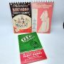 Lot 3 VTG party game spiral books, Childrens Birthday, Bridal Shower, Life of the Party