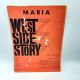 West Side Story MARIA VTG Sheet Music LEONARD BERNSTEIN STEPHEN SONDHEIM 1957