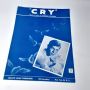 CRY 1951 Sheet Music CHURCHILL KOHLMAN with Johnnie Ray cover VINTAGE