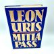 Mitla Pass a Novel by LEON URIS 1988 2nd Printing HBDJ ExLib