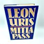 Mitla Pass a Novel by LEON URIS 1988 2nd Printing HBDJ ExLib