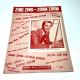 ZING ZING - ZOOM ZOOM 1950 Sheet Music TOBIAS & ROMBERG Perry Como Cover