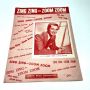 ZING ZING - ZOOM ZOOM 1950 Sheet Music TOBIAS & ROMBERG Perry Como Cover
